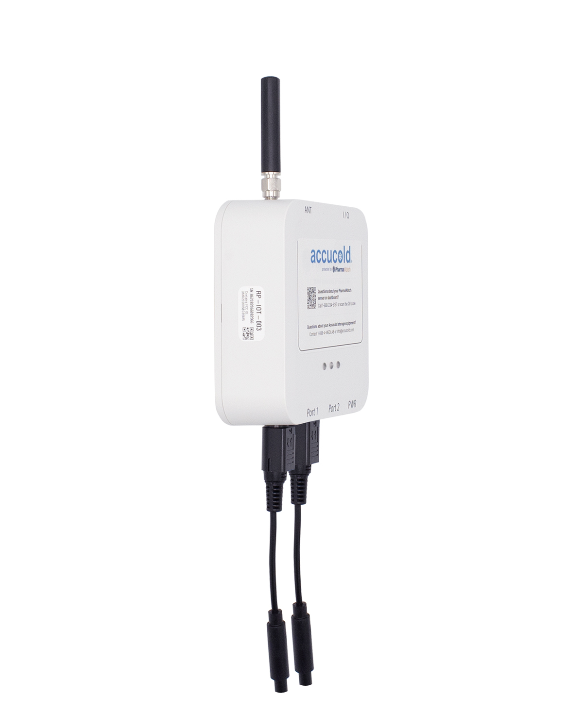 NIST calibrated wireless temperature and humidity monitoring device for cloud-based data management, compatible with controlled room temperature cabinets